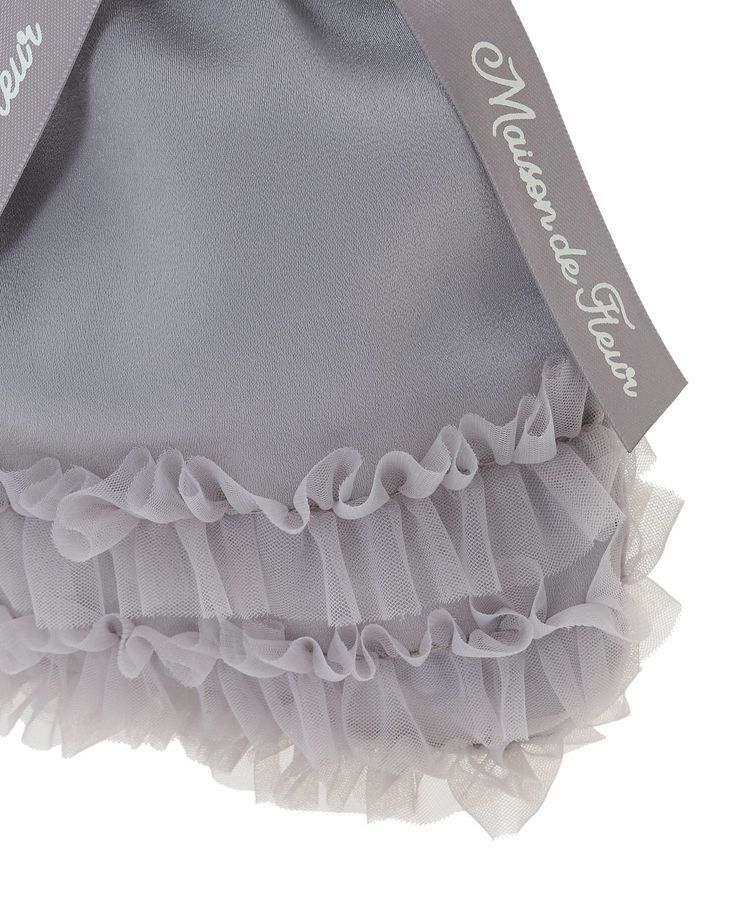 Maison de FLEUR「【2Way】チュールフリルダブルリボン2Wayトート」|トートバッグ|