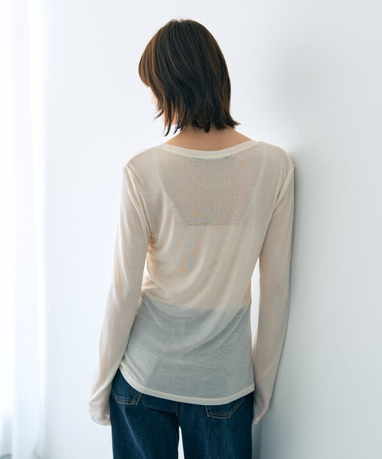 YECCA VECCA「クルーネックシアーインナー」|インナー|