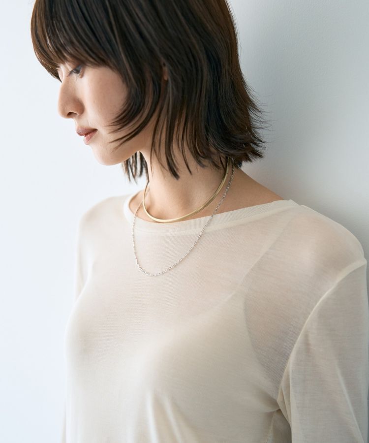 YECCA VECCA「クルーネックシアーインナー」|インナー|
