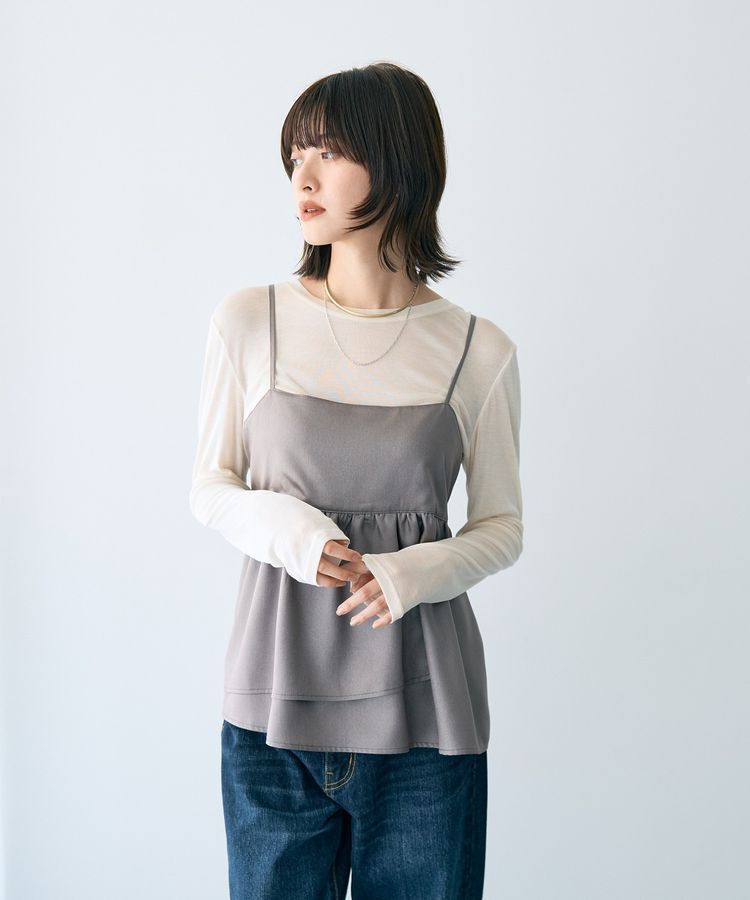 YECCA VECCA「クルーネックシアーインナー」|インナー|
