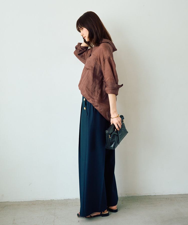 YECCA VECCA「3wayシアーリネンシャツ」|シャツ・ブラウス|