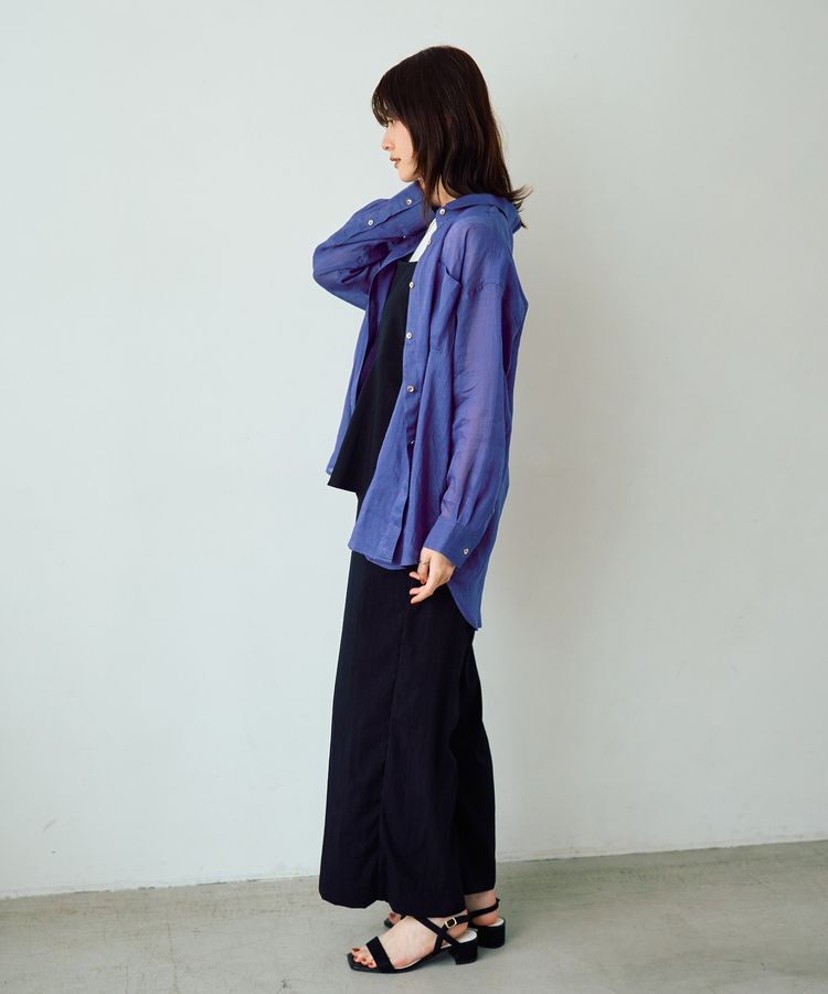 YECCA VECCA「3wayシアーリネンシャツ」|シャツ・ブラウス|