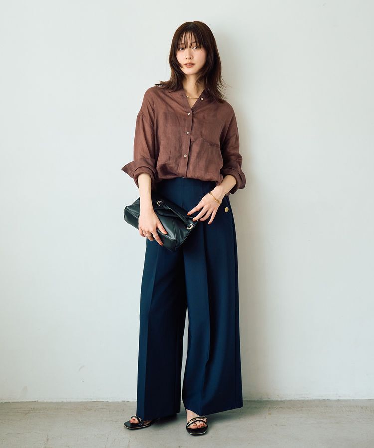 YECCA VECCA「3wayシアーリネンシャツ」|シャツ・ブラウス|