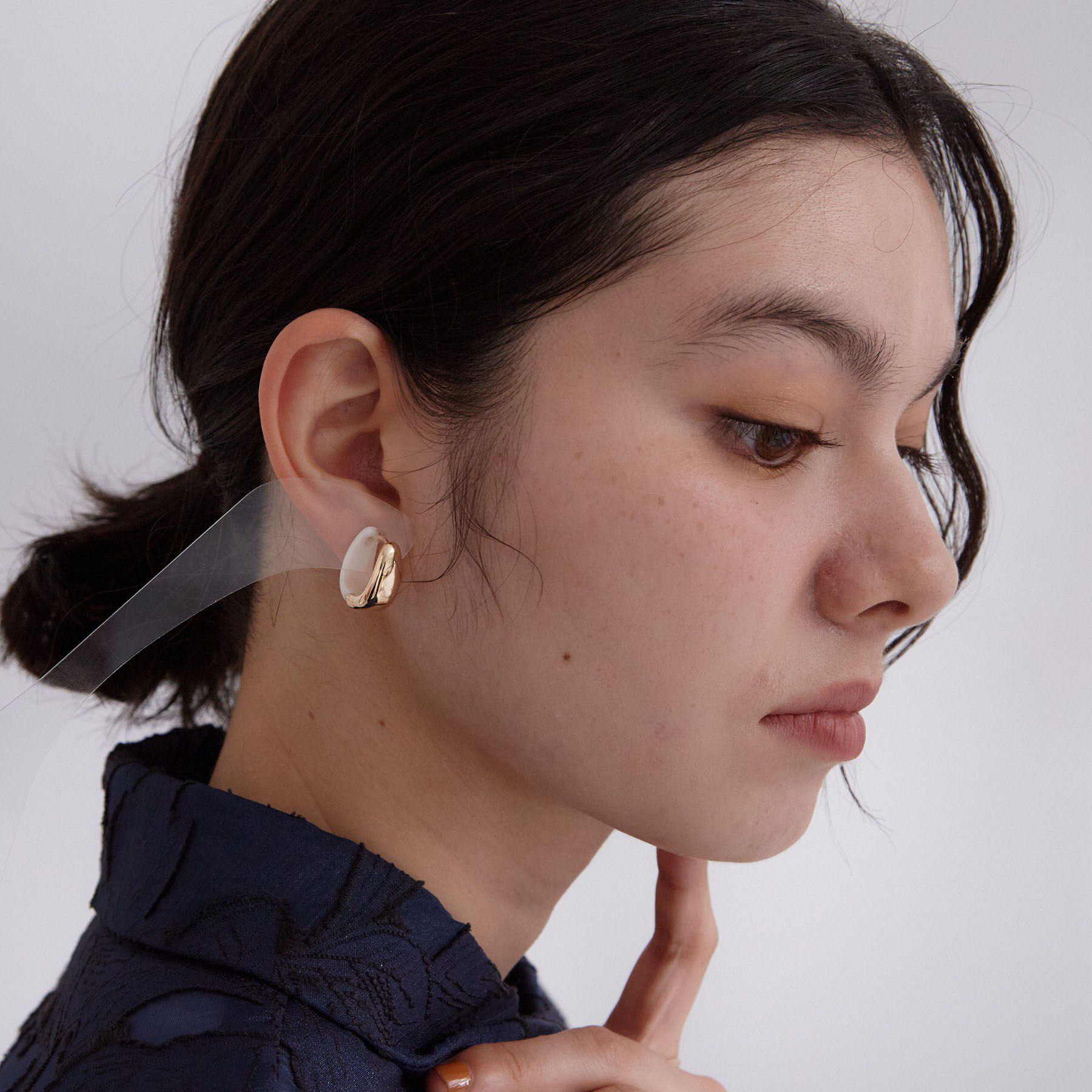 OPAQUE.CLIP「メタル&times;アクリルリバーシブルピアス」|ピアス|