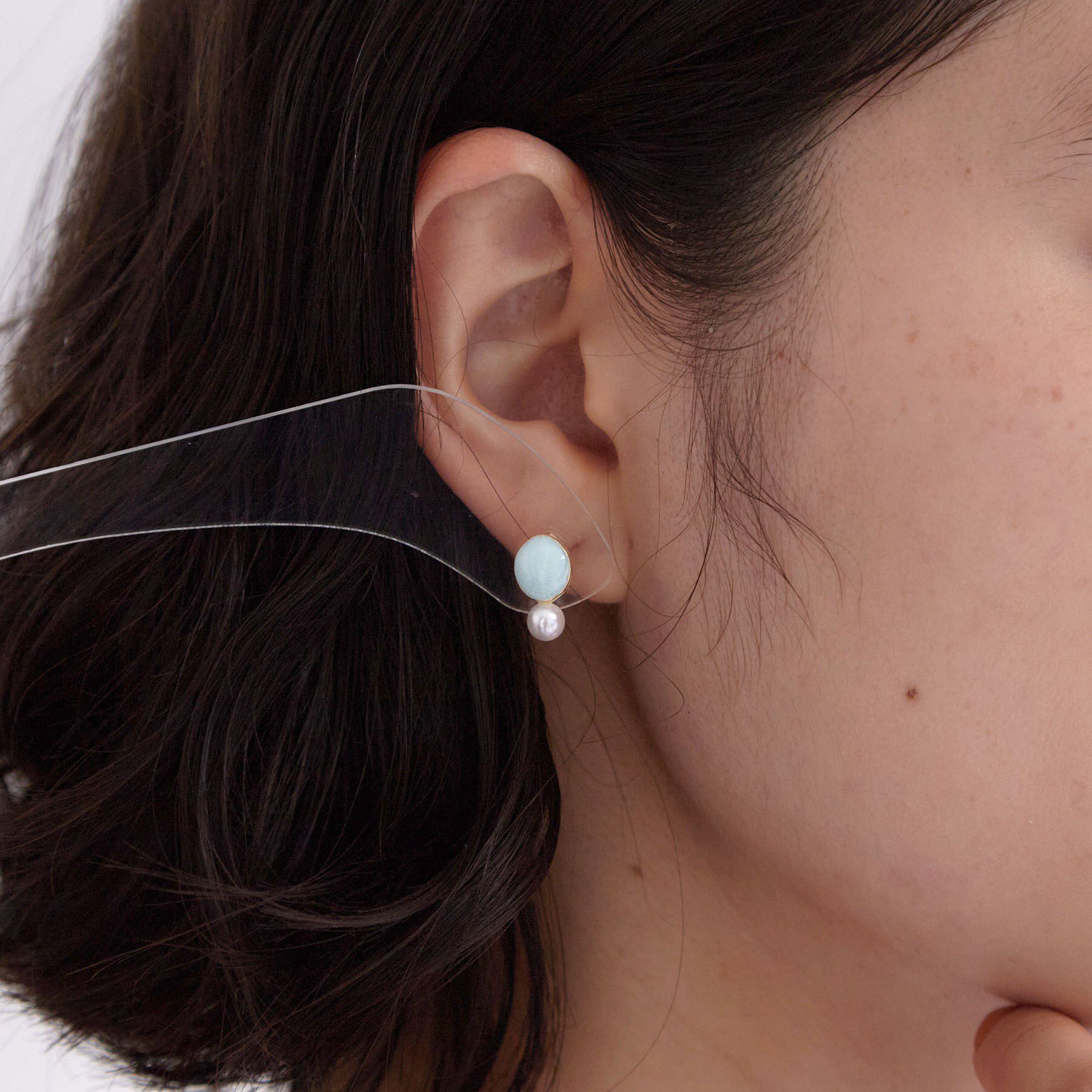 OPAQUE.CLIP「サークルモチーフ&times;パール調ピアス」|ピアス|