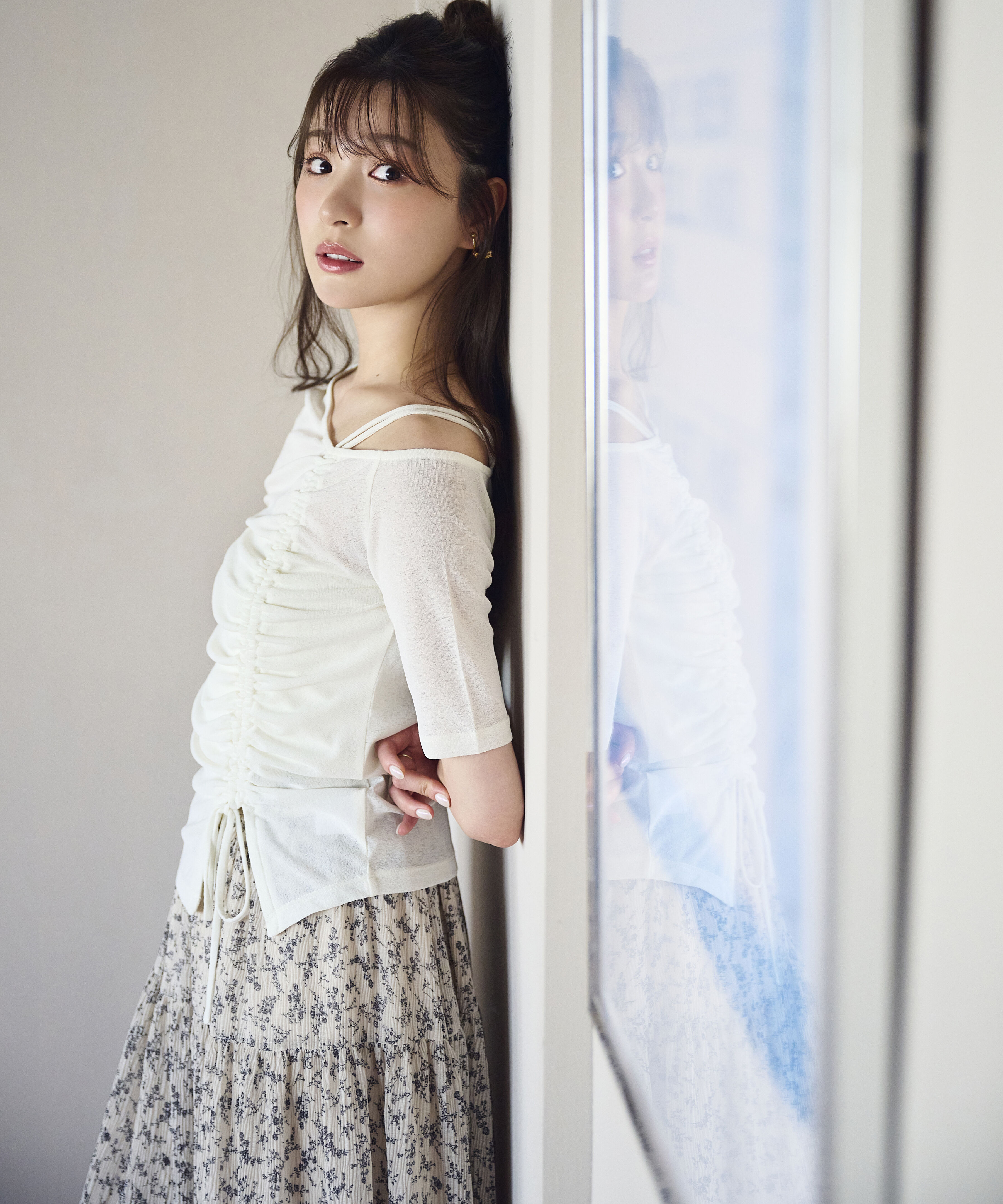 PROPORTION BODY DRESSING「〈a/mie〉アシメドロストカットソー26SS」|Tシャツ・カットソー|