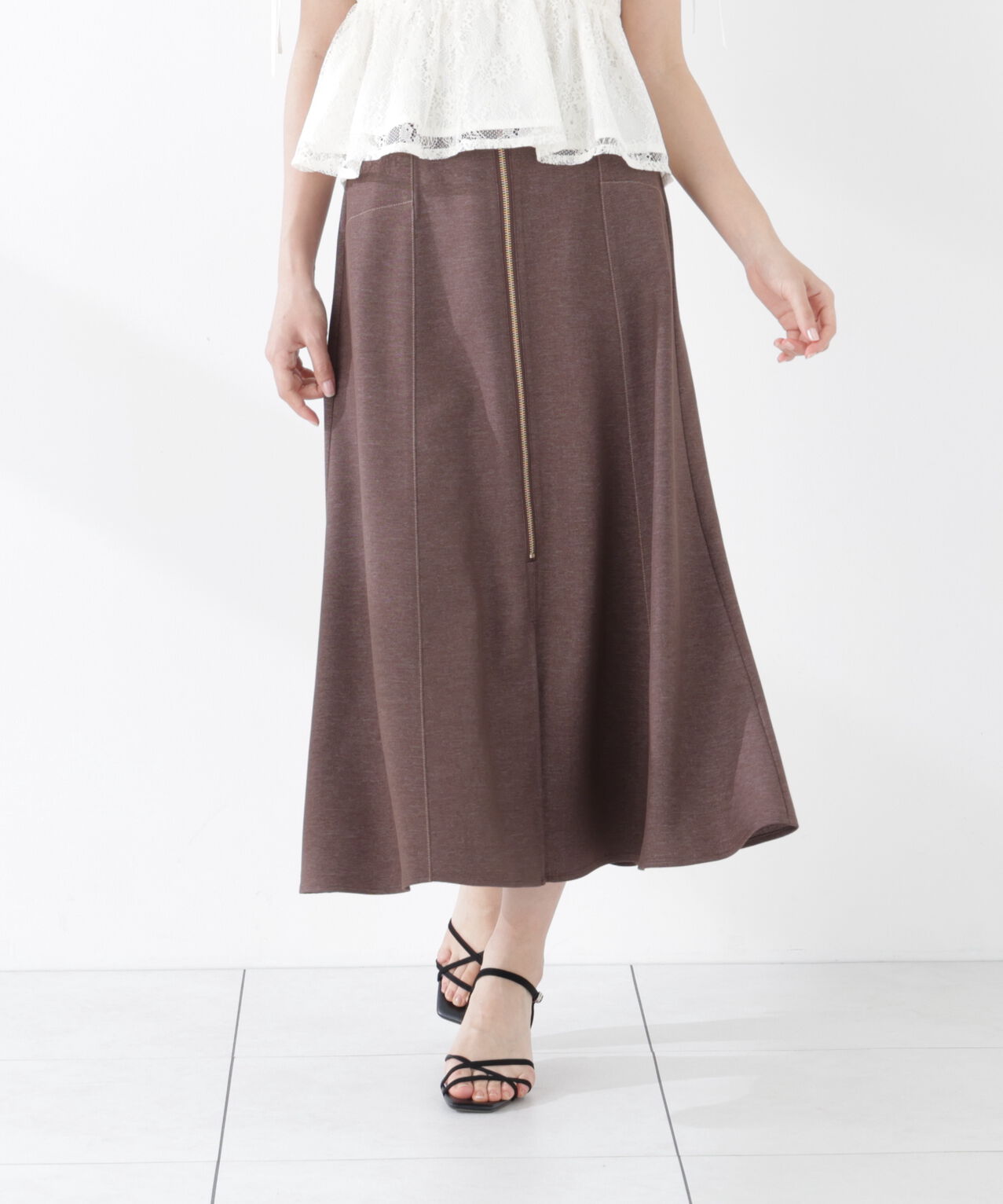 PROPORTION BODY DRESSING「＜中川紅葉さん着用＞フロントジップマーメードスカート」|スカート|