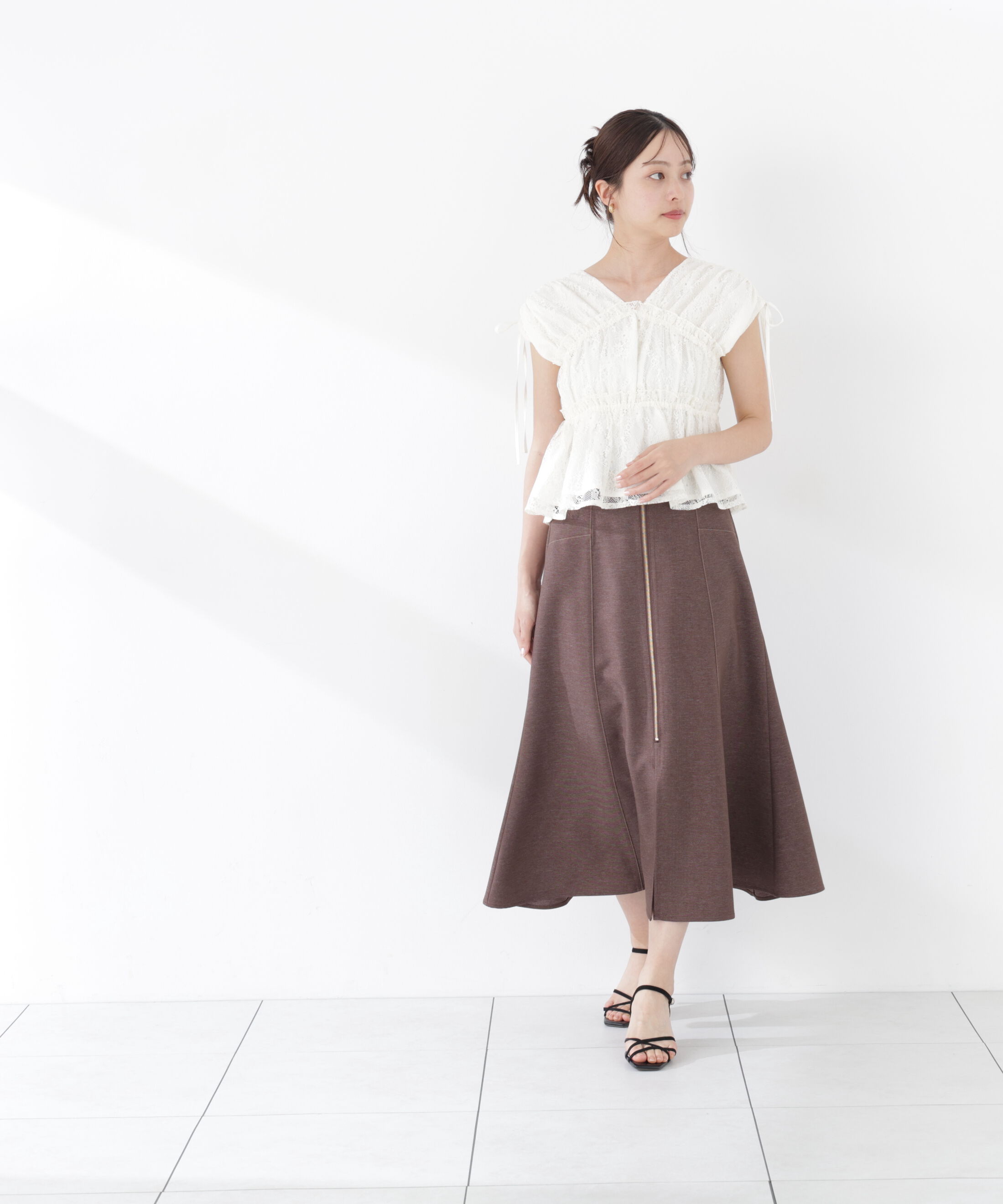 PROPORTION BODY DRESSING「＜中川紅葉さん着用＞フロントジップマーメードスカート」|スカート|