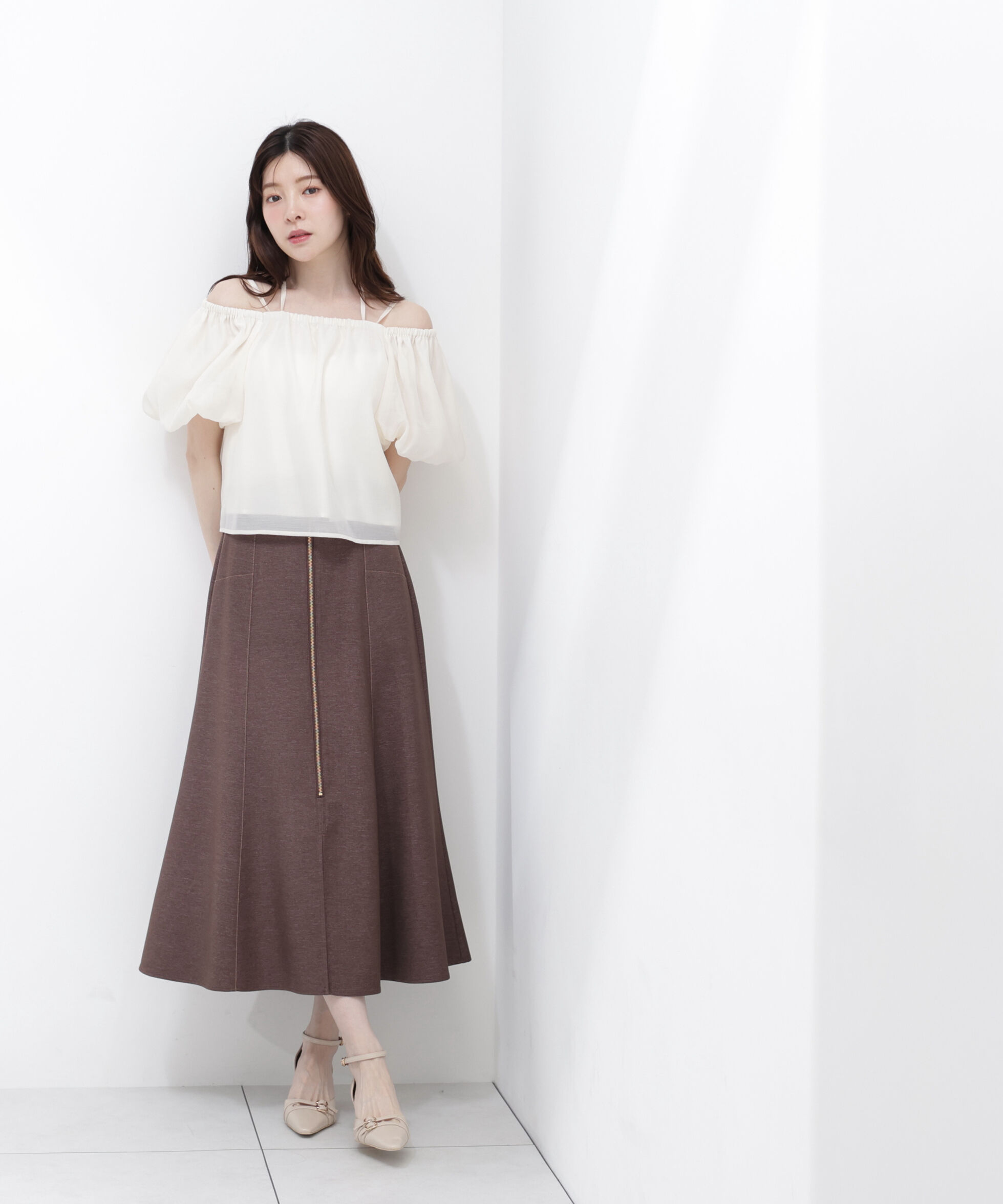 PROPORTION BODY DRESSING「＜中川紅葉さん着用＞フロントジップマーメードスカート」|スカート|