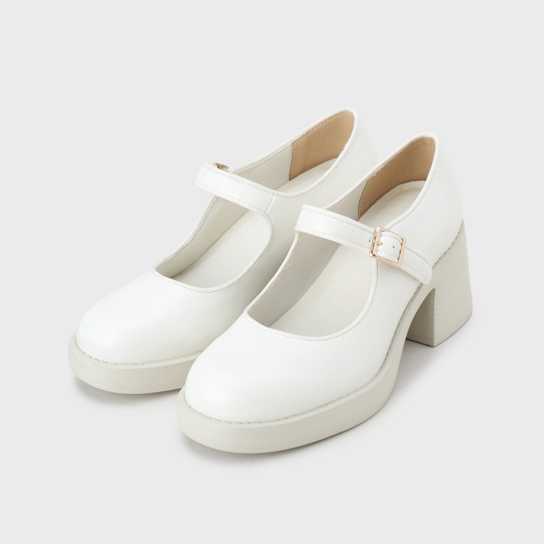 ESPERANZA「ストラップ付プラットフォームパンプス」|パンプス|
