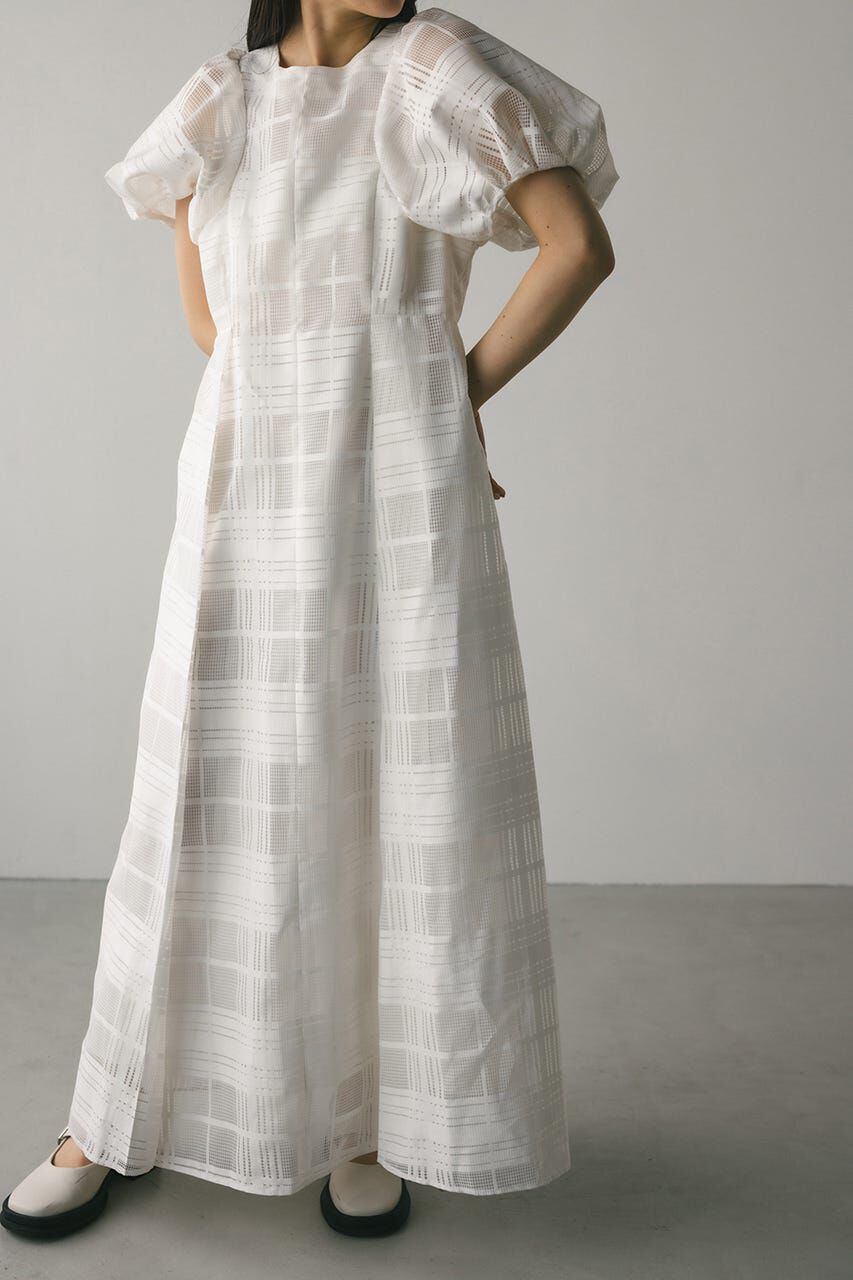 STYLEMIXER「シアーチェックワンピース」|ワンピース|WHT