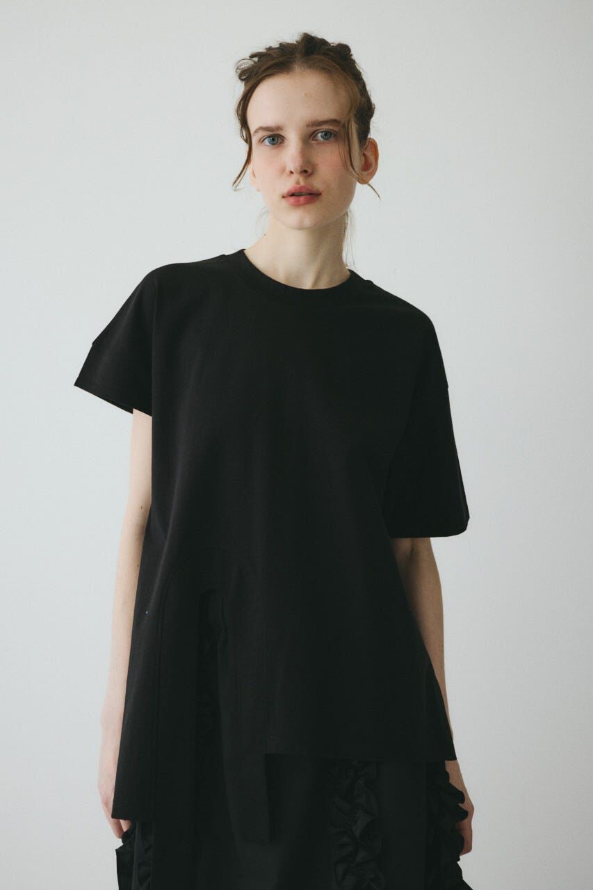 HeRIN.CYE「Asymmetry hem drape cut tops」|Tシャツ・カットソー|