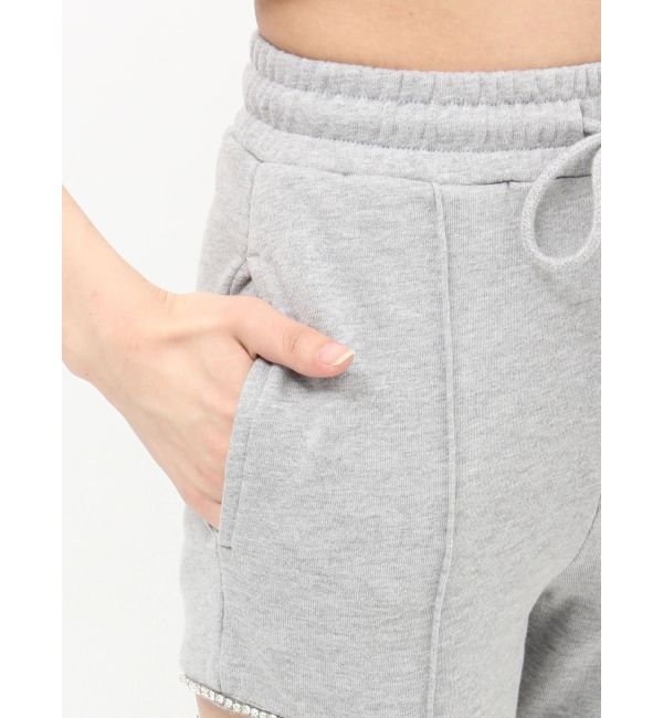 EVRIS「ビジューカッティングスウェットフレアパンツ」|その他|
