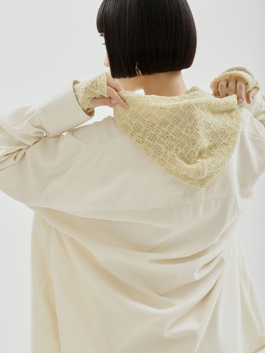 emmi atelier「コーデュロイオーバーシャツ」|シャツ・ブラウス|