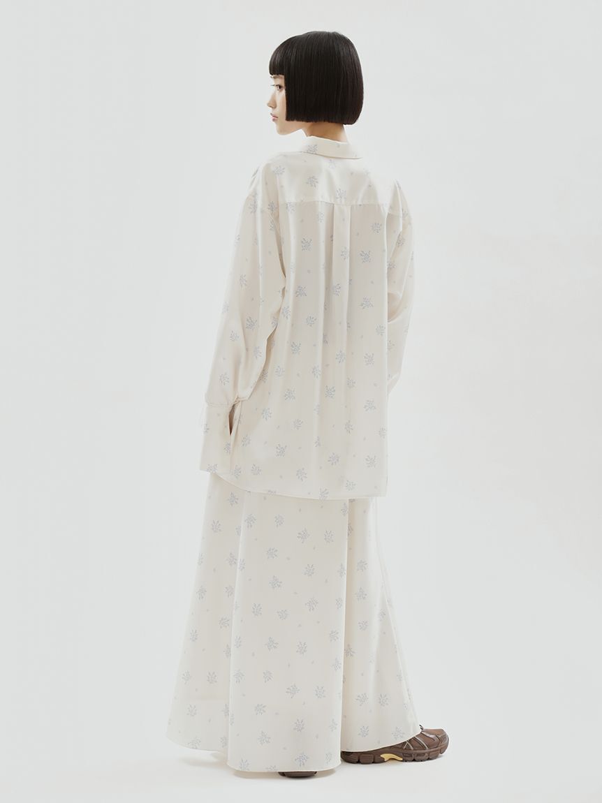 emmi atelier「フラワープリントシャツ&times;スカーフセット【セットアップ対応】」|シャツ・ブラウス|