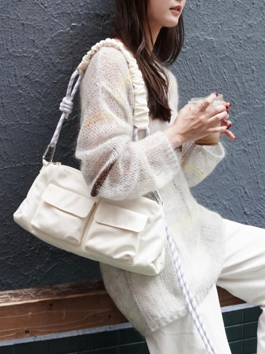 emmi atelier「【ONLINE限定カラーあり】ギャザーショルダーコードバッグ」|ショルダー・メッセンジャー|
