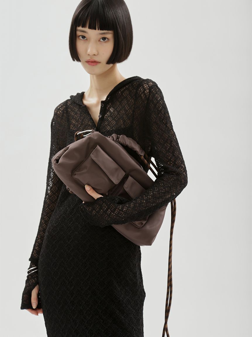emmi atelier「【ONLINE限定カラーあり】ギャザーショルダーコードバッグ」|ショルダー・メッセンジャー|