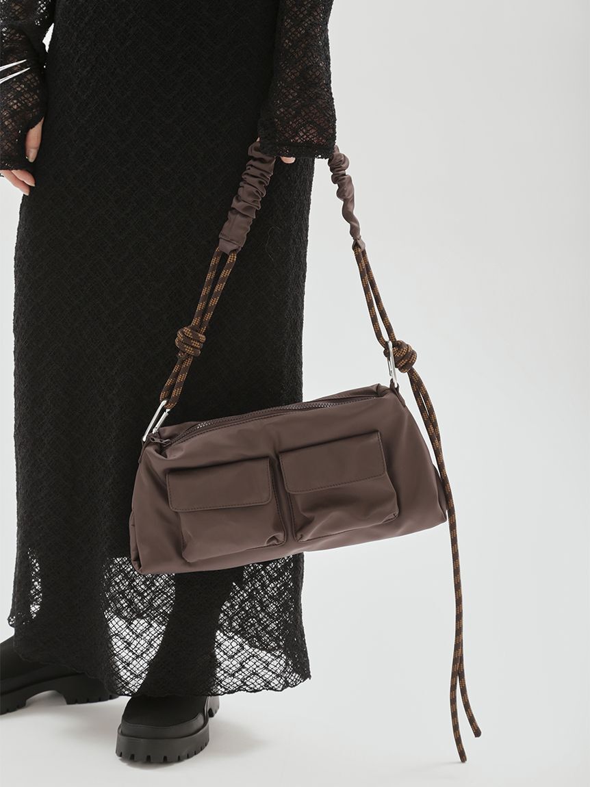 emmi atelier「【ONLINE限定カラーあり】ギャザーショルダーコードバッグ」|ショルダー・メッセンジャー|