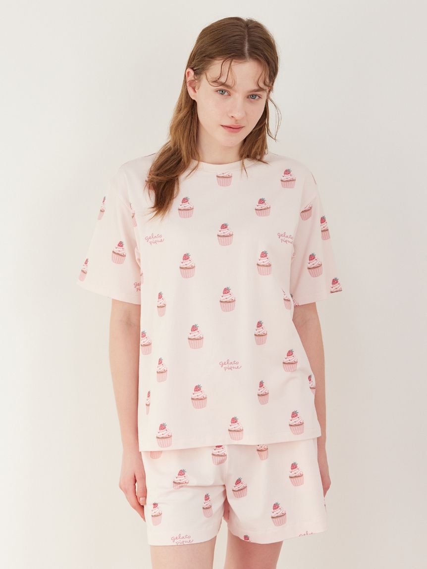 gelato pique「カップケーキ柄ショートパンツ」|ルームウェア|