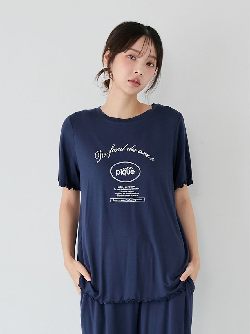 gelato pique「レーヨンロゴメローTシャツ」|ルームウェア|