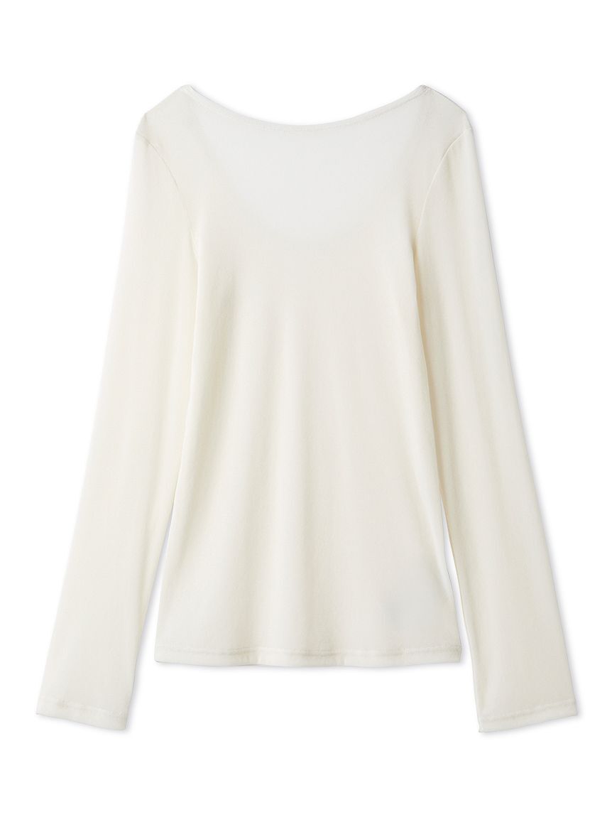 FRAY I.D「【ウォッシャブル】フロッキーチュールベーシックトップス」|Tシャツ・カットソー|