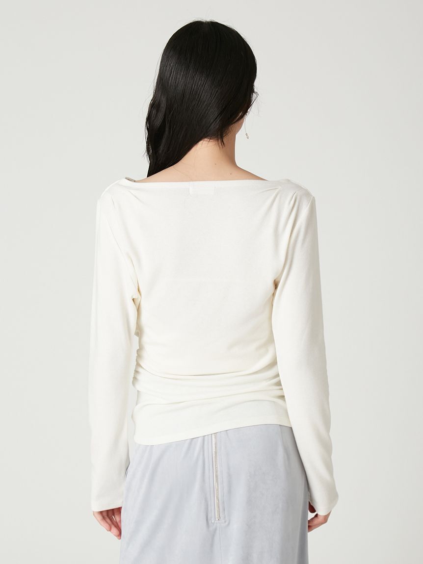 FRAY I.D「ウールブレンドドレープカットソー」|Tシャツ・カットソー|