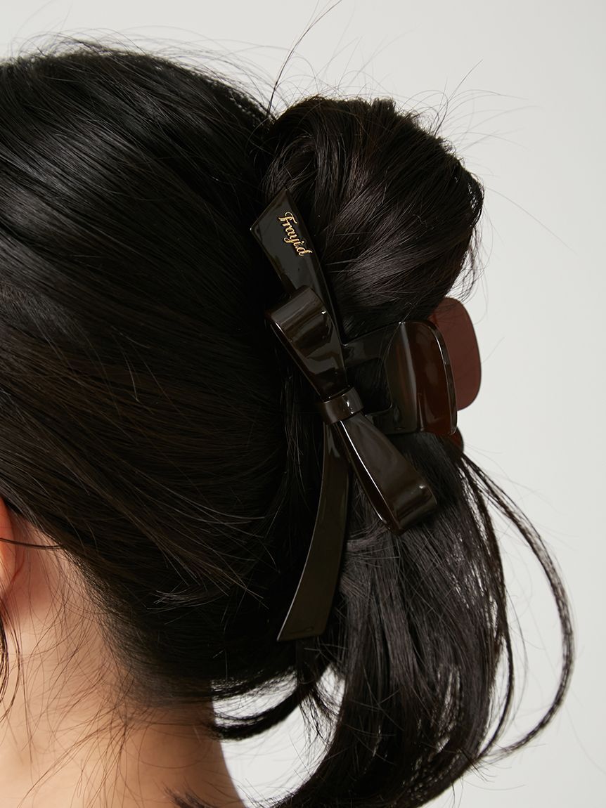 FRAY I.D「アセテートリボンヘアクリップ」|ヘアバンド|