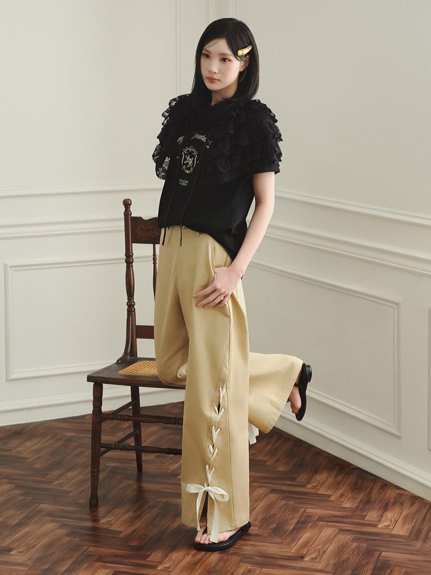 LILY BROWN「【LILY BROWN&times;Hearts2Hearts】エンブレムロゴＴシャツ」|Tシャツ・カットソー|