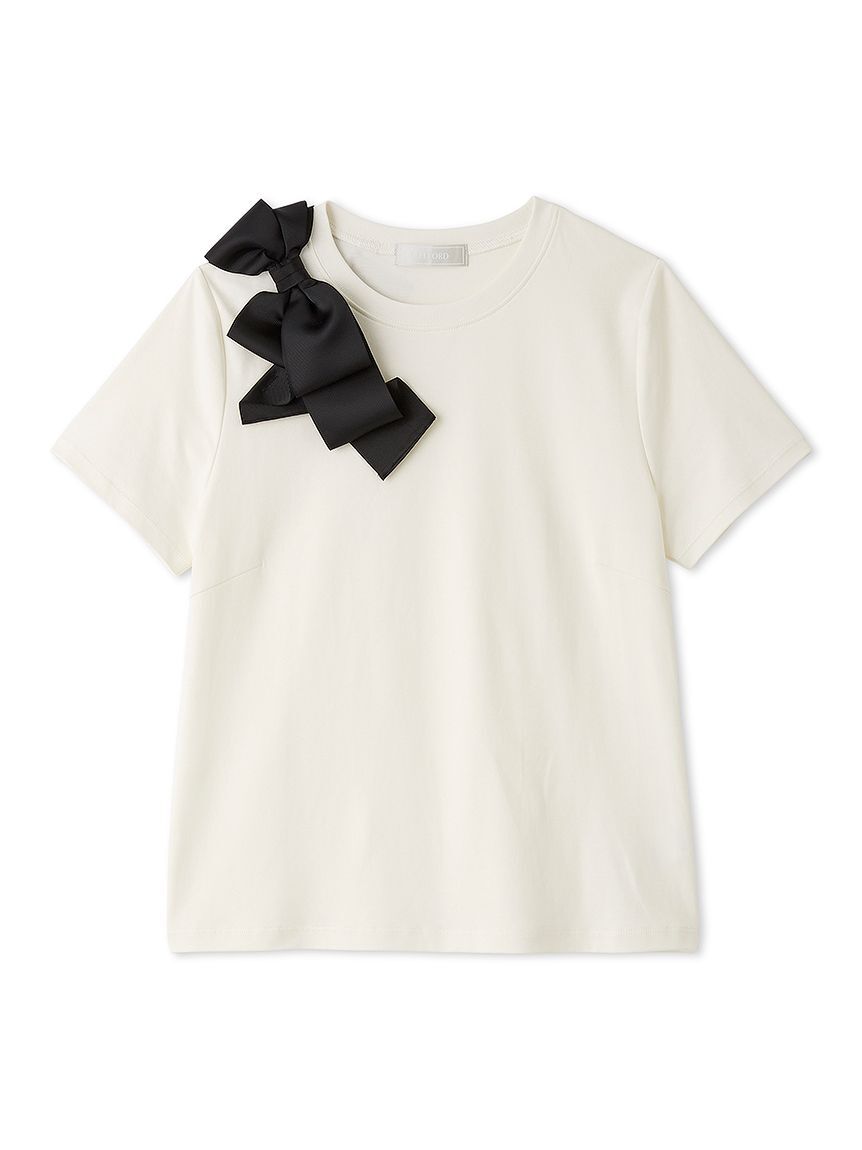CELFORD「アシメリボンTシャツ」|Tシャツ・カットソー|