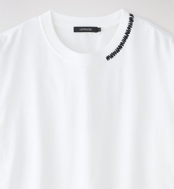  「ステッチエンブロイ ワイドTシャツ」|Tシャツ・カットソー|