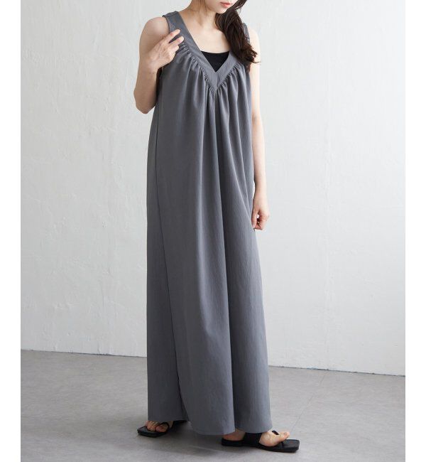 VENCE share style「クレープ肩リボンワンピース」|ワンピース|