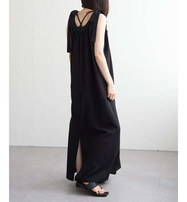 VENCE share style「クレープ肩リボンワンピース」|ワンピース|