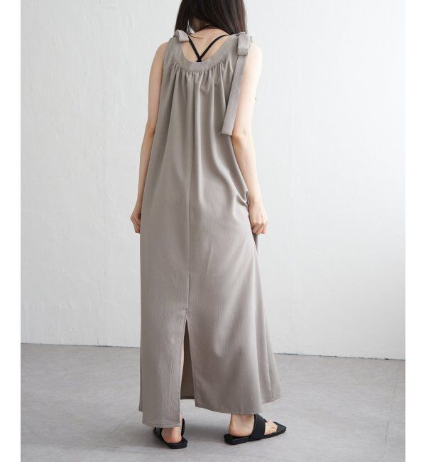 VENCE share style「クレープ肩リボンワンピース」|ワンピース|