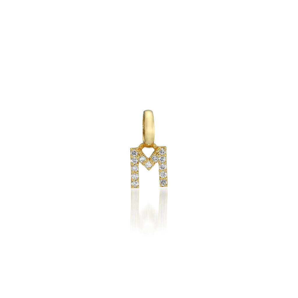 STAR JEWELRY「DIAMOND INITIAL CHARM (M)」|ネックレス|イエローゴールド
