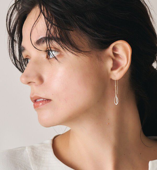 agete「K10／シルバーピアス」|ピアス|