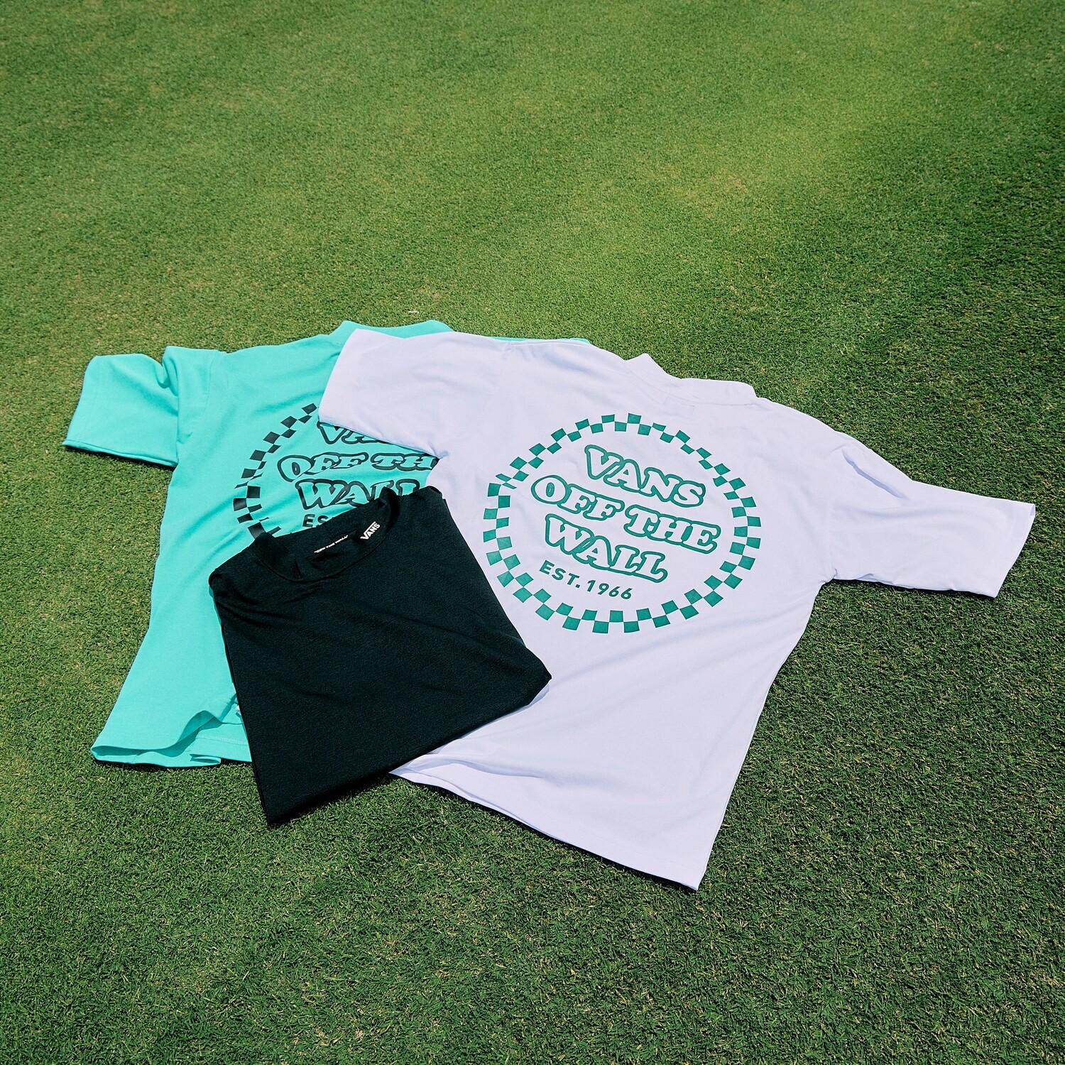VANS「【VANSｱﾊﾟﾚﾙ(WJ)】M CHECKER CIRCLE MOCKNECK TEE」|Tシャツ・カットソー|
