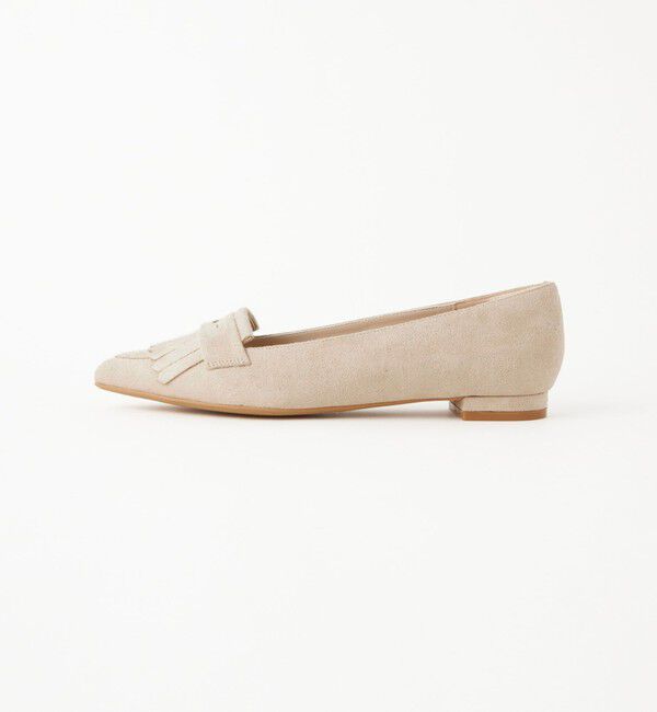 UNITED ARROWS green label relaxing「【WEB限定】ポインテッド キルト フラットシューズ（1.5cmヒール) -撥水-」|パンプス|