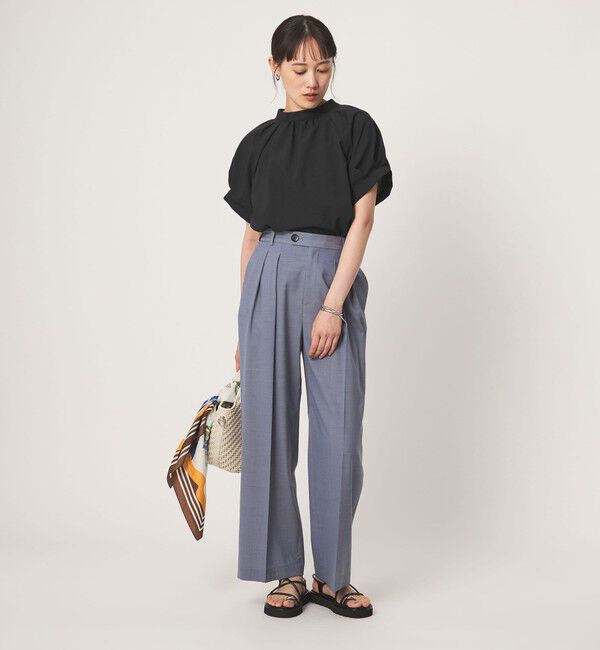 UNITED ARROWS green label relaxing「スタンドネック 2WAY ブラウス」|シャツ・ブラウス|