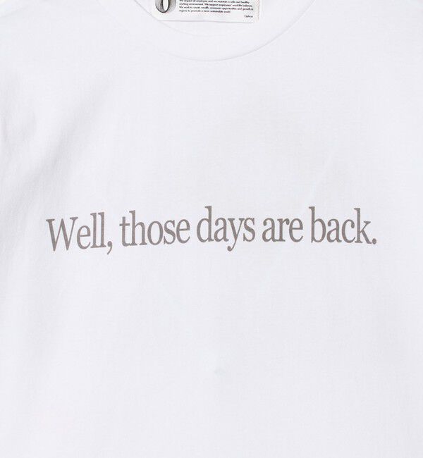 BEAUTY&YOUTH UNITED ARROWS「＜Ophrys＞Those days are back Tシャツ」|Tシャツ・カットソー|