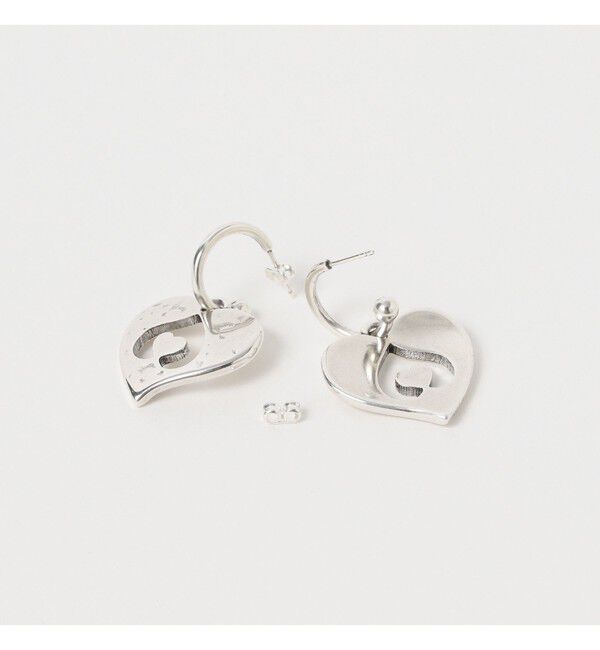 Ray BEAMS 「Otro Accesorio / ハート フープ ピアス」|ピアス|