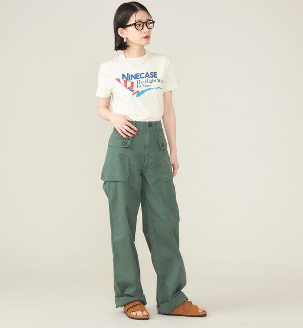 SHIPS for women「SHIPS NINE CASE:〈洗濯機可能〉ミリタリー パンツ ◇」|カーゴ|