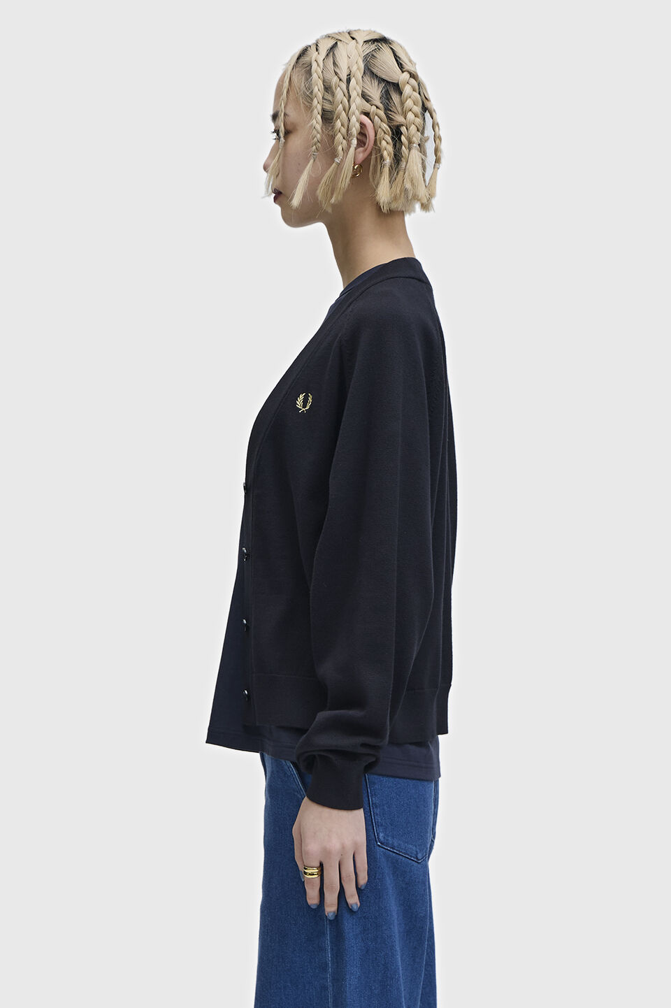 FRED PERRY 「V-Neck Cardigan／Vネックカーディガン」|カーディガン|