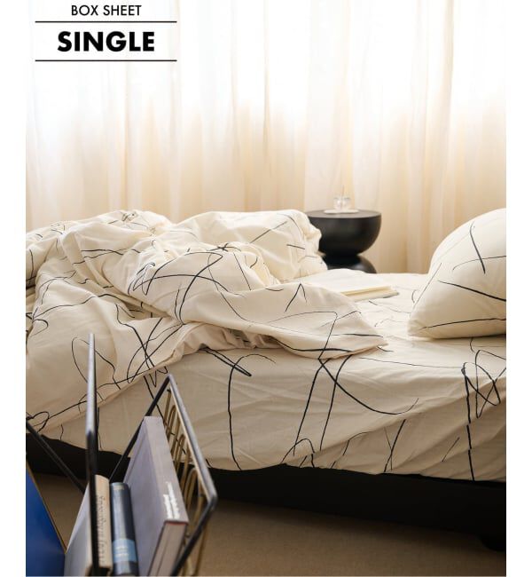 journal standard Furniture「WEATHER LINES BOX SHEET S　ボックスシーツ シングル」|その他|ナチュラル