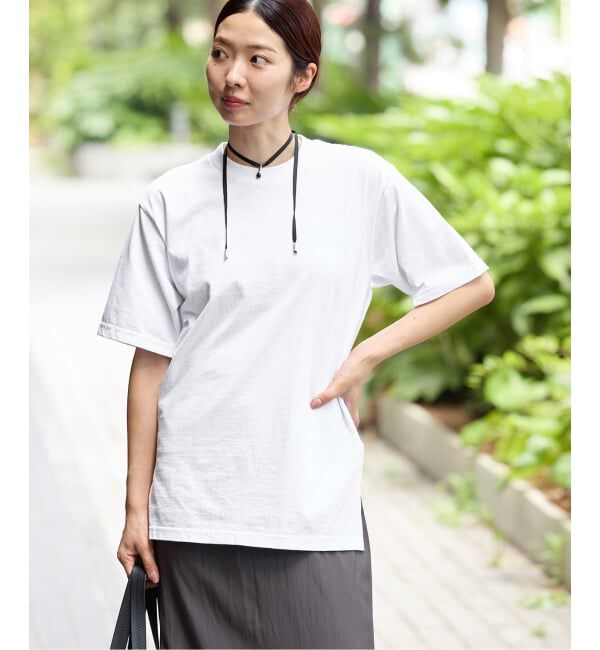 IENA「FOLKIN' VIOLETTE ROOM BACK OPEN TEE Tシャツ FVR26411」|Tシャツ・カットソー|
