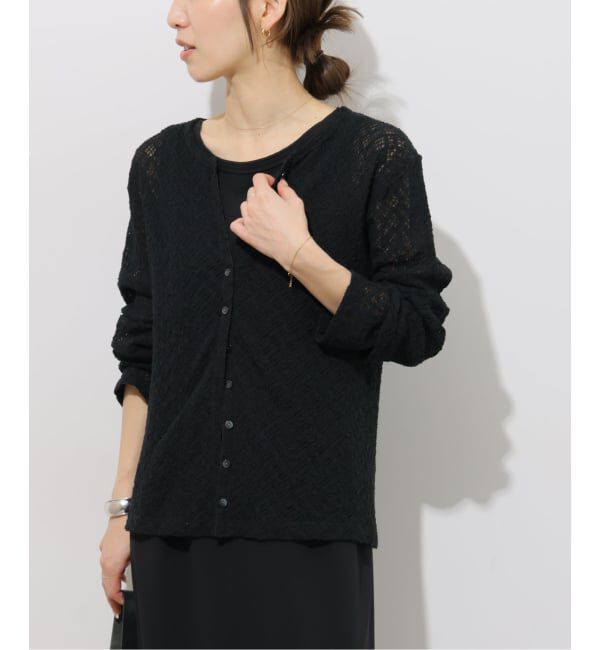 JOURNAL STANDARD relume「ストレッチラッセルレースクルーネックカーディガン」|カーディガン|