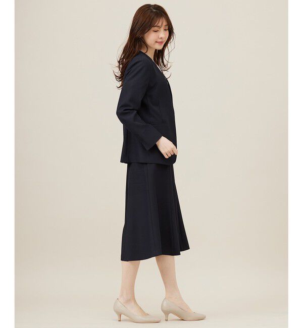 ANY SIS「【UVカット・接触冷感・吸水速乾】スマートビューティストレッチ ノーカラージャケット」|ノーカラージャケット|