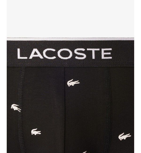 LACOSTE「３パックプリントストレッチコットントランクボクサーショーツ / ボクサーパンツ」|インナー|