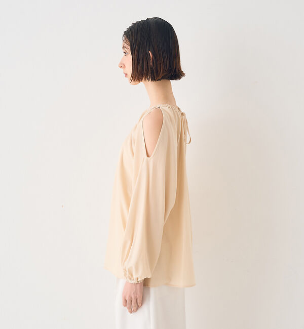 Rouge vif「【一部店舗限定】オープンショルダーブラウス」|シャツ・ブラウス|