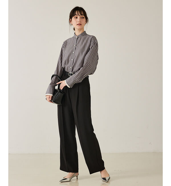 qualite「【セットアップ対応】センタープレスストレートパンツ」|その他|