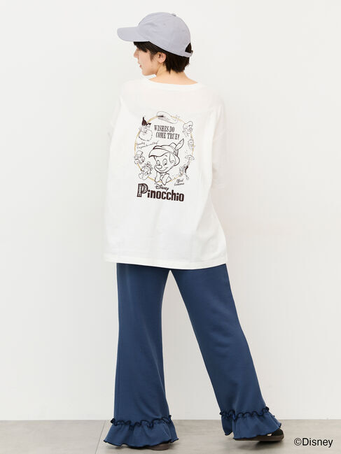 Samansa Mos2「【Disney】ピノキオ/バックプリントTシャツ」|Tシャツ・カットソー|